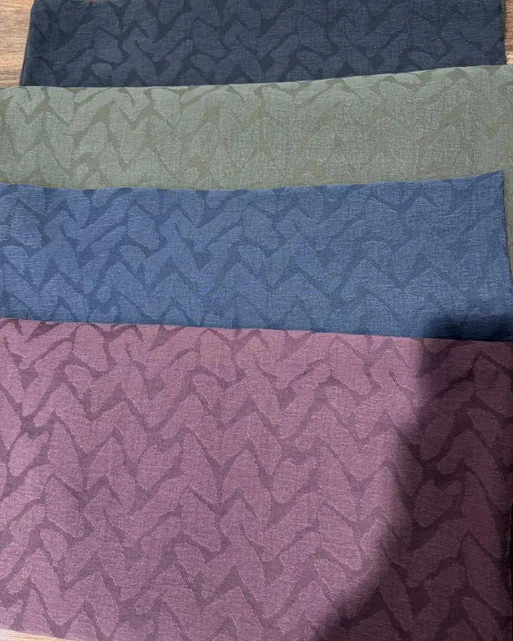 Lyocell Tencel Jakar fotoğraflanmış kumaş görünümü, 7 görselden 1