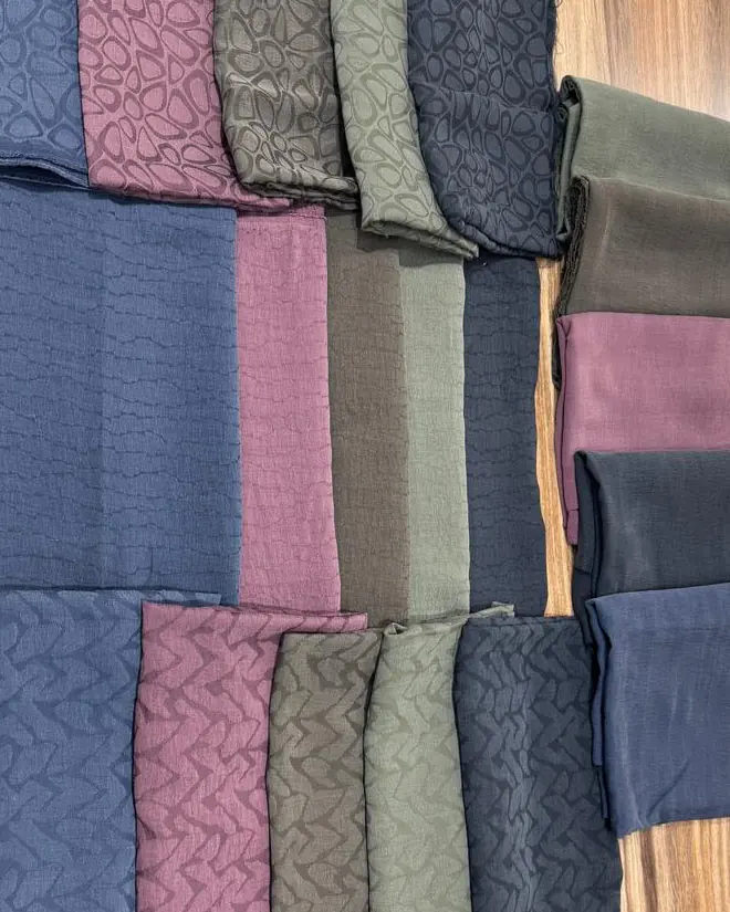 Lyocell Tencel Jakar fotoğraflanmış kumaş görünümü, 7 görselden 3